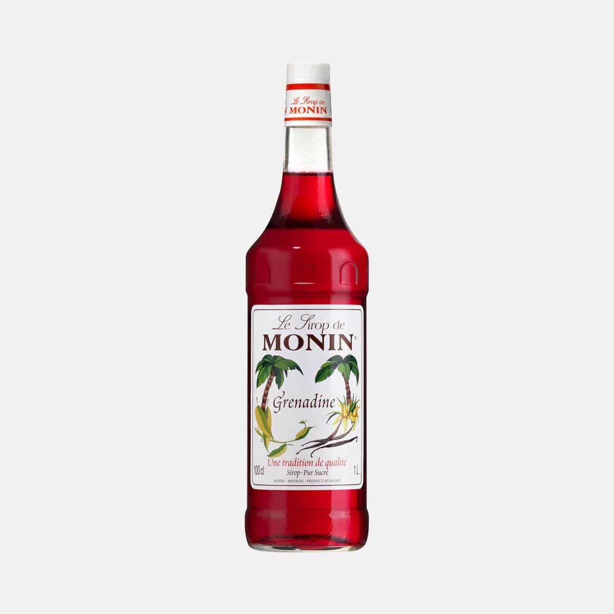 Monin Grenadine Syrup 1 Liter Glass Bottle