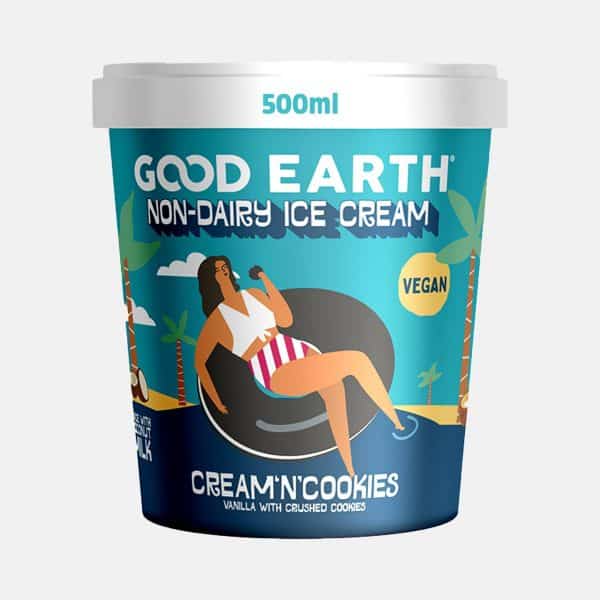 Good Earth Cream & Cookies Non-Dairy Ice-Cream 500ml