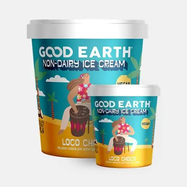 Good Earth Loco Choco Non-Dairy Ice-Cream 150ml and 500ml