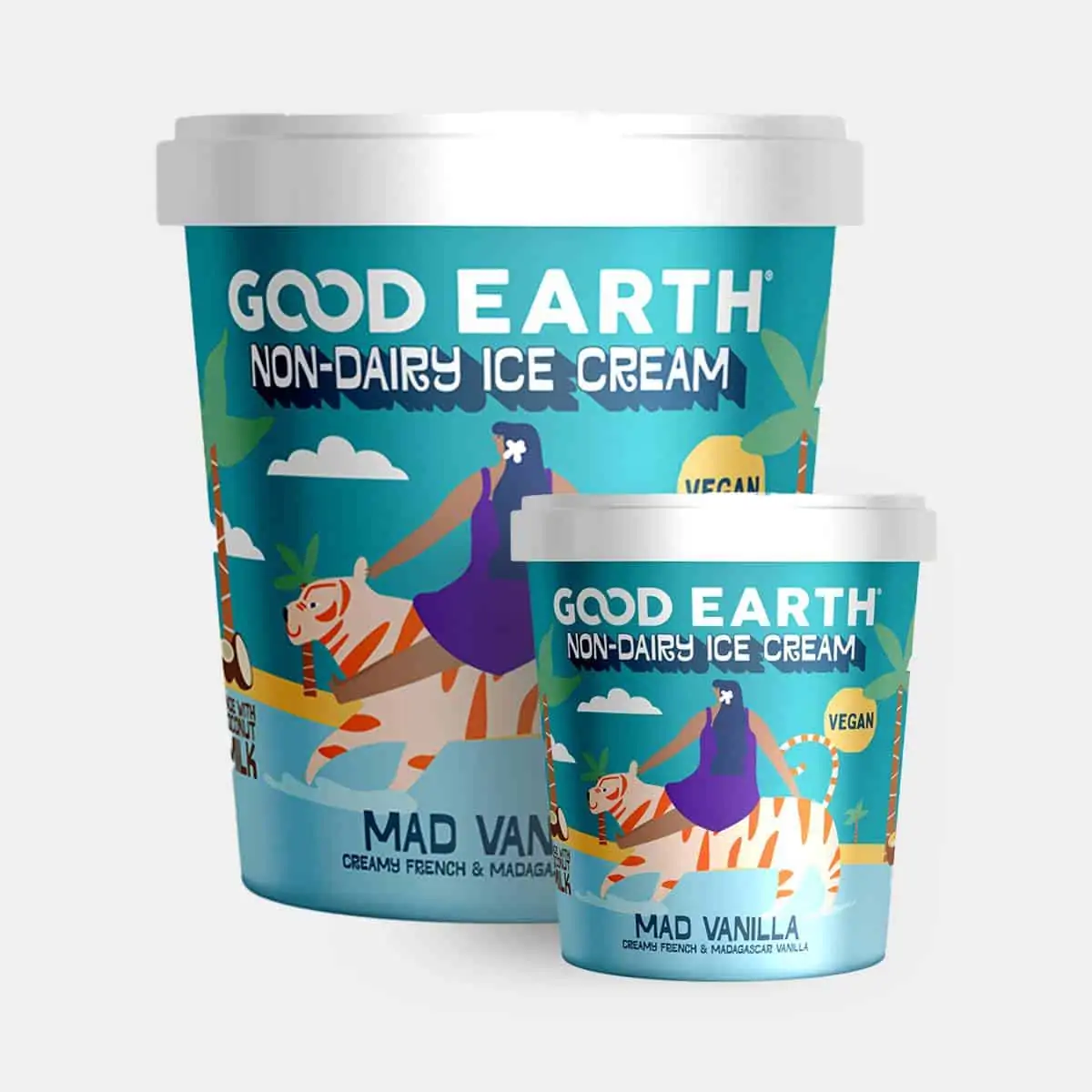 Good Earth Mad Vanilla Non-Dairy Ice-Cream 150ml and 500ml
