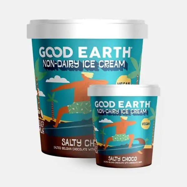 Good Earth Salty Choco Non-Dairy Ice-Cream 150ml and 500ml