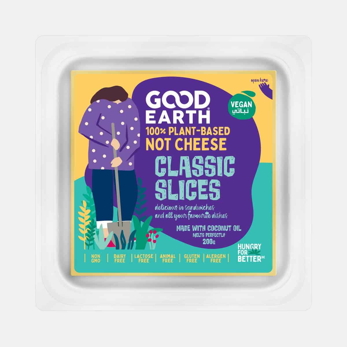Good Earth Plant-Based Classic Slices 200 grams Front
