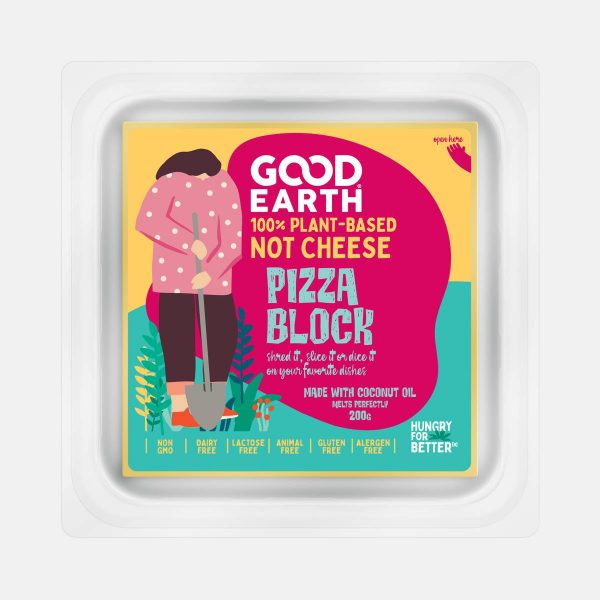 Good Earth Plant-Based Pizza Block 200 grams Front