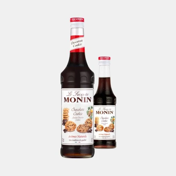 Monin Chocolate Cookie Syrup Glass Bottles