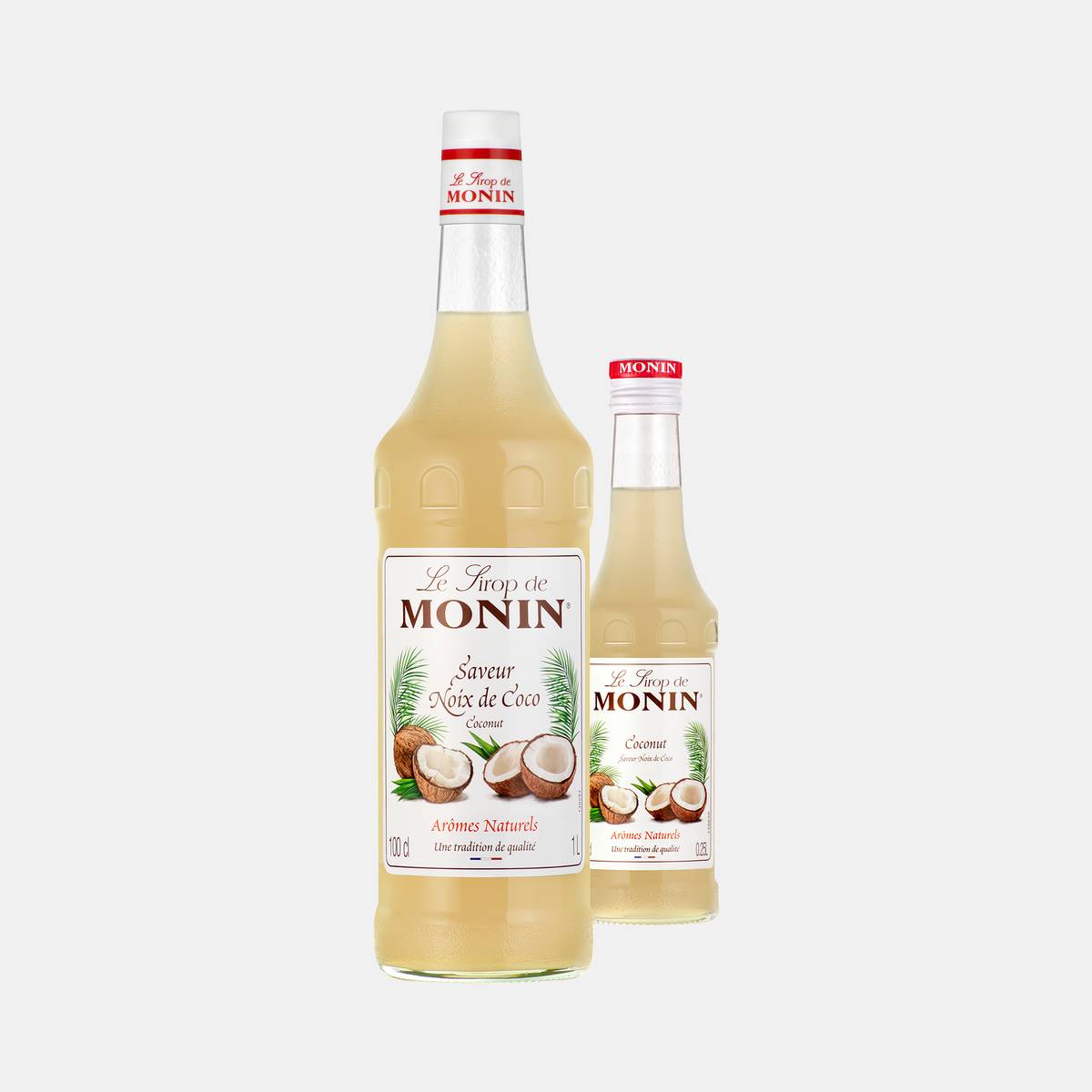 Monin Coconut Syrup Glass Bottles