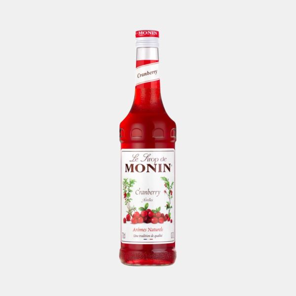 Monin Cranberry Syrup 700ml Glass Bottle