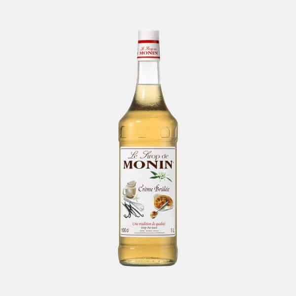 Monin Creme Brule Syrup 1 Liter Glass Bottle