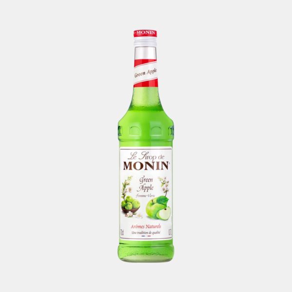 Monin Green Apple Syrup 700ml Glass Bottle