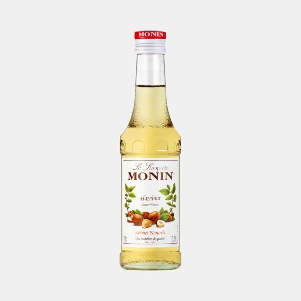 Monin Hazelnut Syrup 250ml Glass Bottle