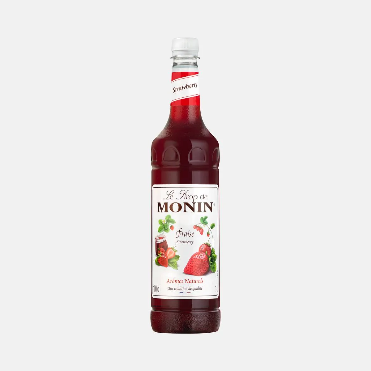 Monin Strawberry Syrup 1L PET Bottle