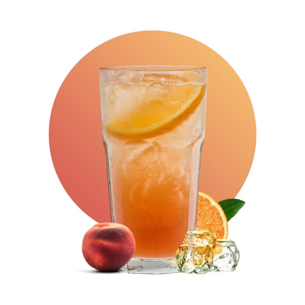Peach Refreshing Mocktail Drink Recipe