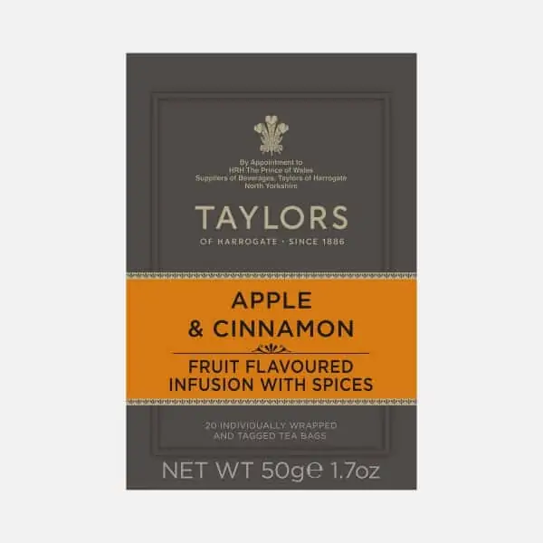 Taylors of Harrogate Apple and Cinnamon Tea 20s Pack