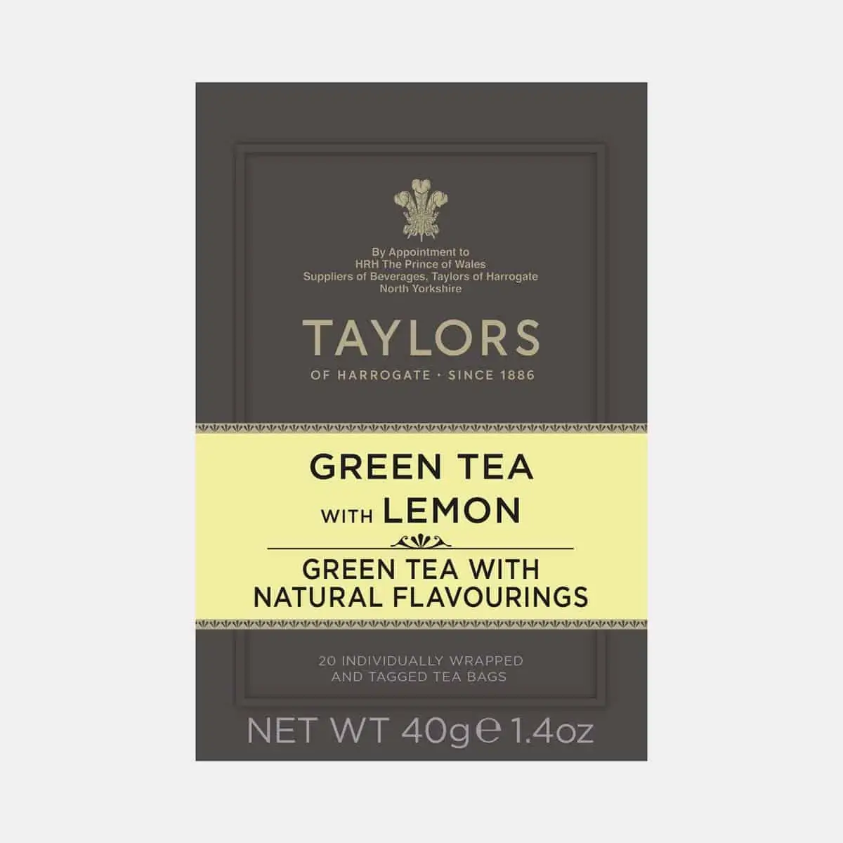 Taylors of Harrogate Green Tea with Lemon 20s Pack