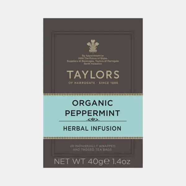 Taylors of Harrogate Organic Peppermint Tea 20s Pack