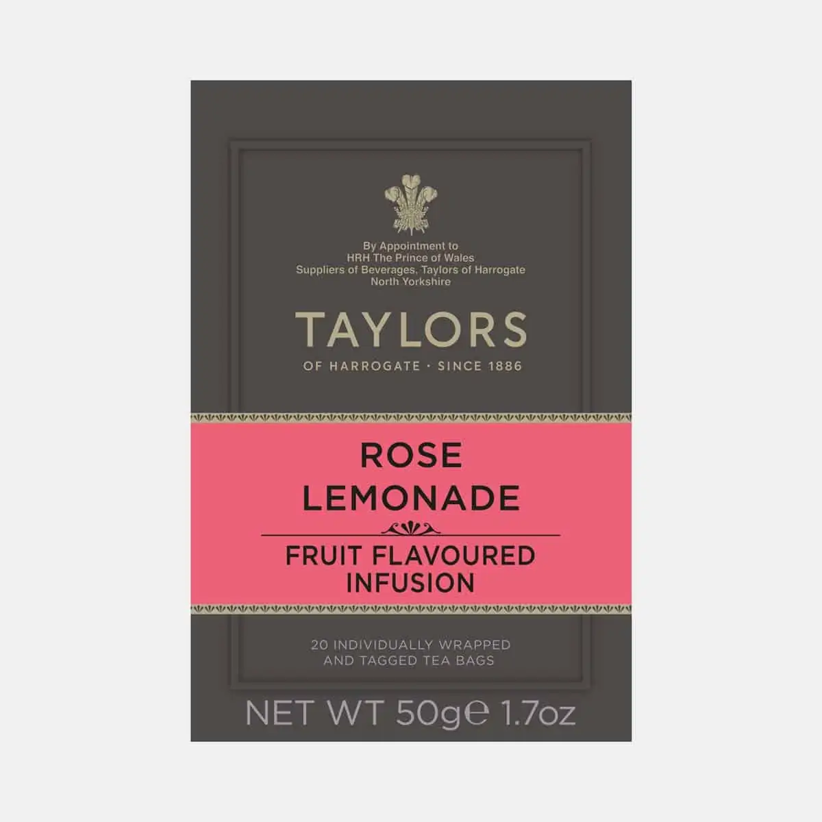 Taylors of Harrogate Rose Lemonade Tea 20s Pack
