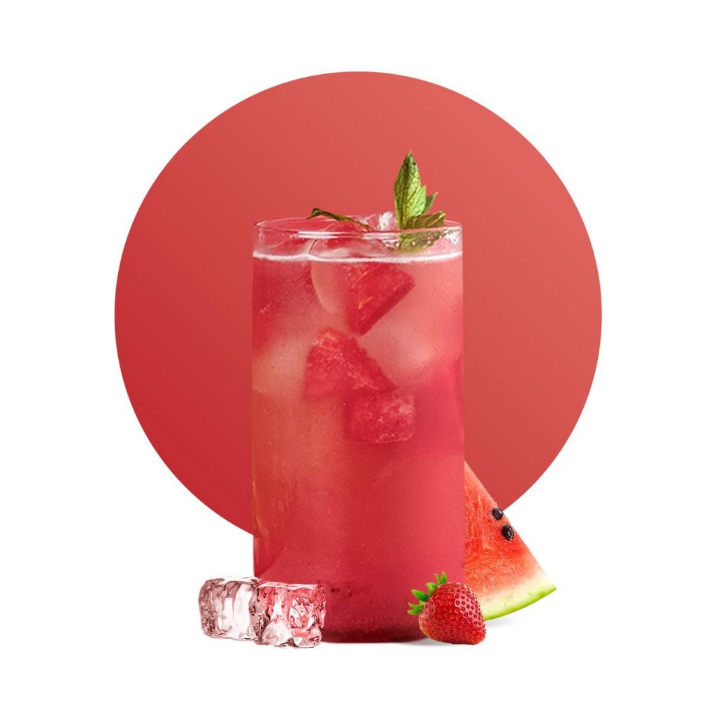 Watermelon Strawberry Sparkler Drink Recipe